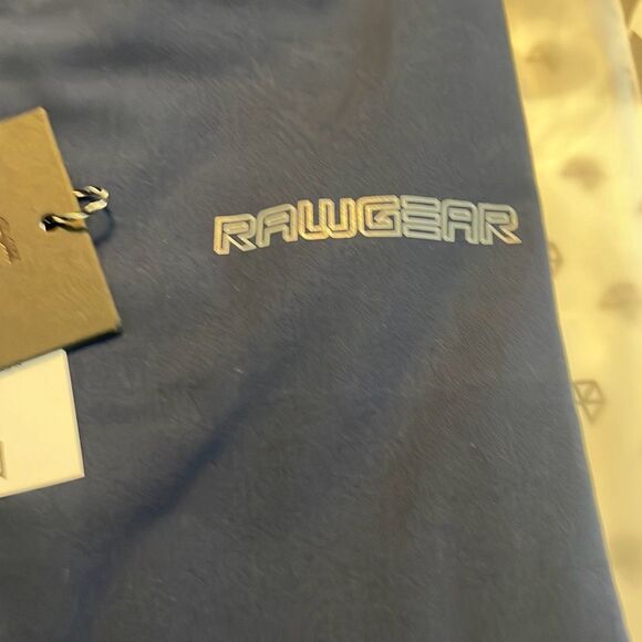 Rawgear Reflective Line Bomber Jacket Navy Blue Lightweight Long Sleeve L - Picture 7 of 8